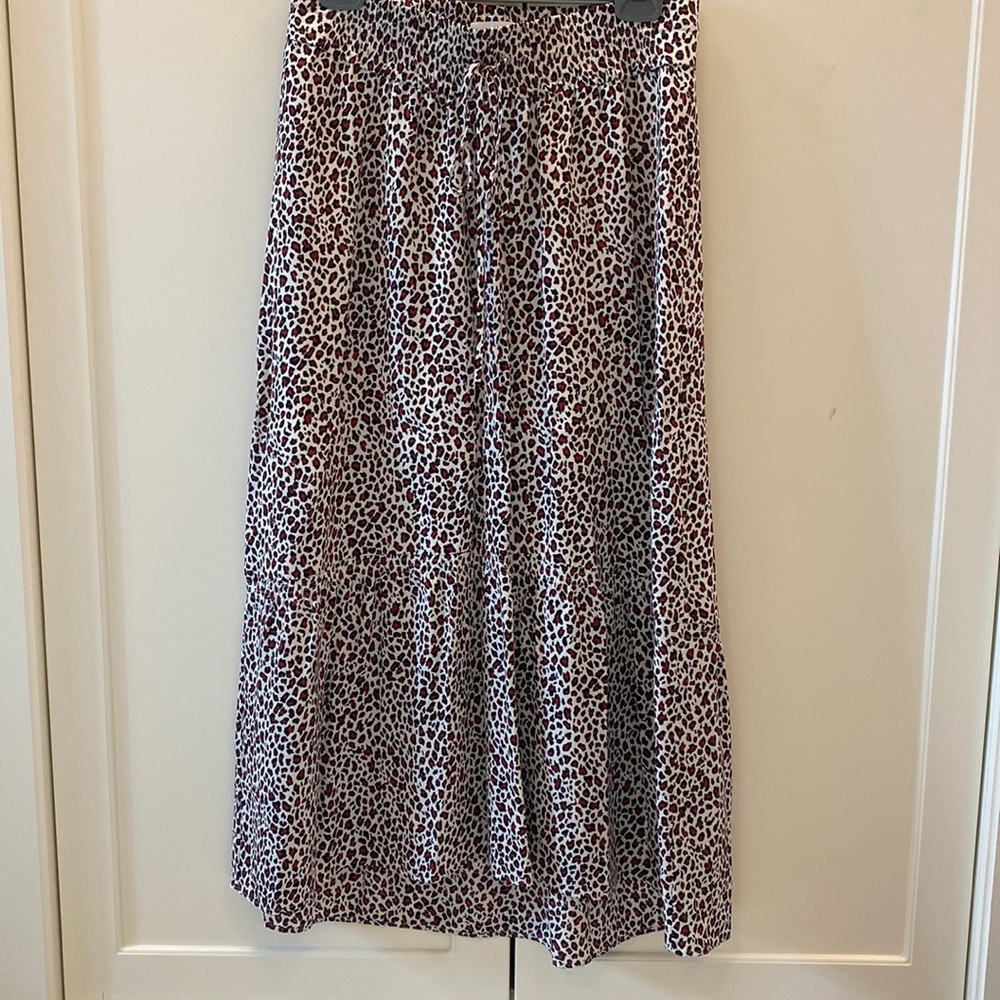 A.L.C. leopard print midi skirt size 4